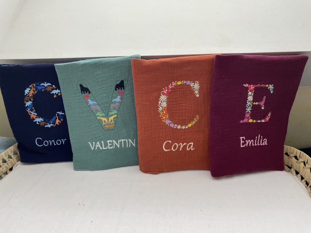 protège carnet de santé cadeau naissance brodé