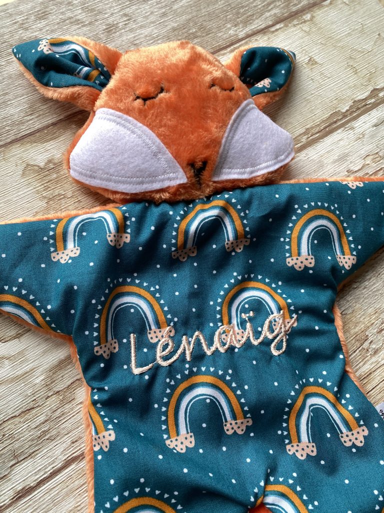 doudou renard personnalisé
